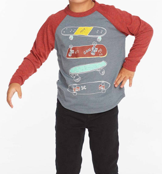 Chaser - Boys Skater Life Baseball Tee