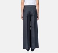 VIA MASINI Wide Leg Trousers in black - women's pants - detail view