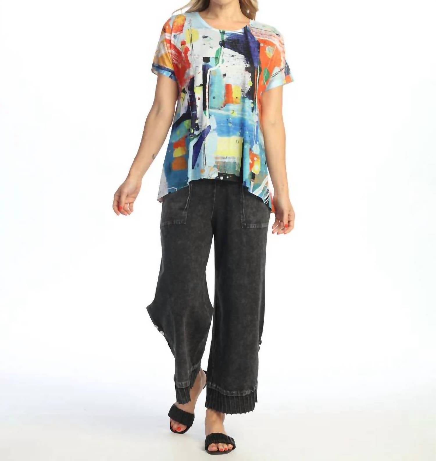 Jess & Jane - Malibu Soft Mesh Short Sleeve Top