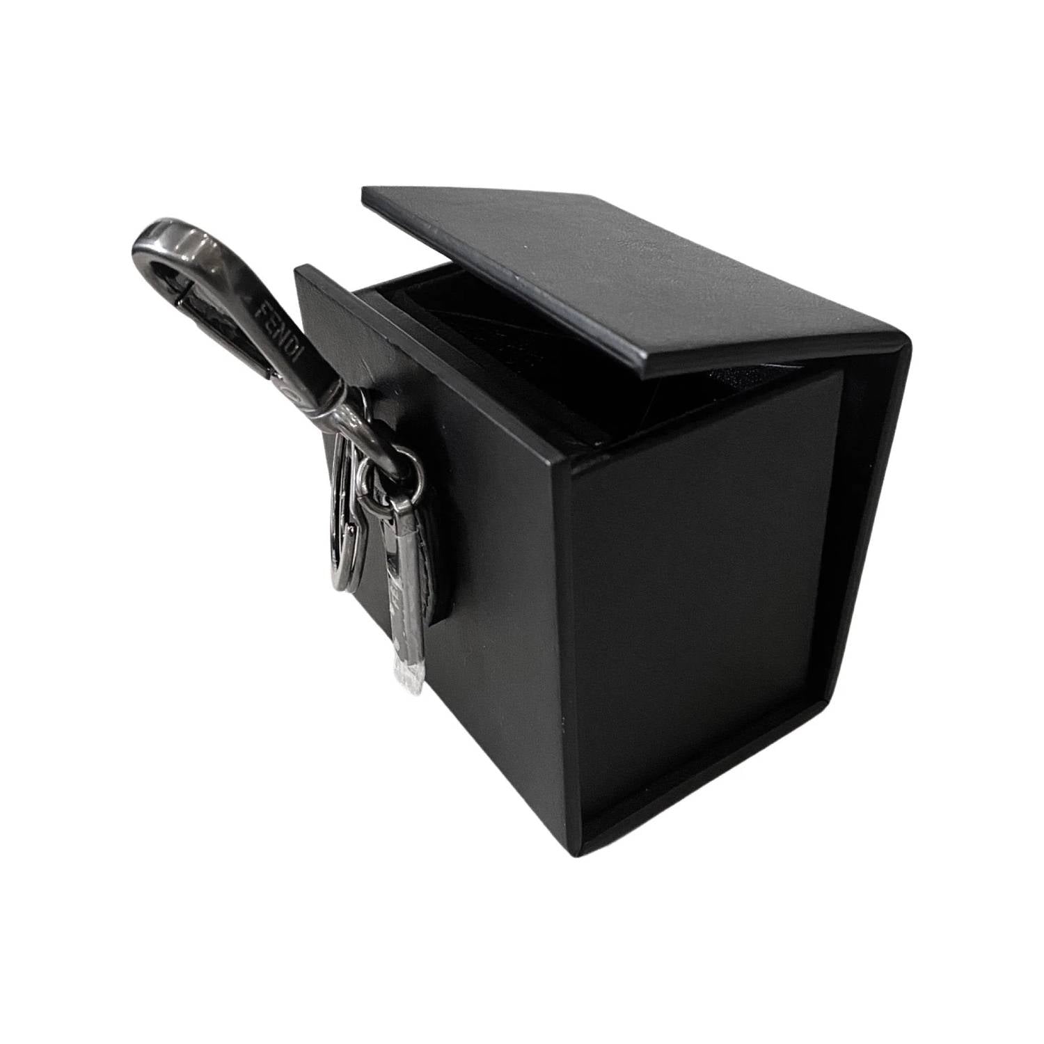 Fendi - Women's Roma Mini Box Leather Key Ring Charm