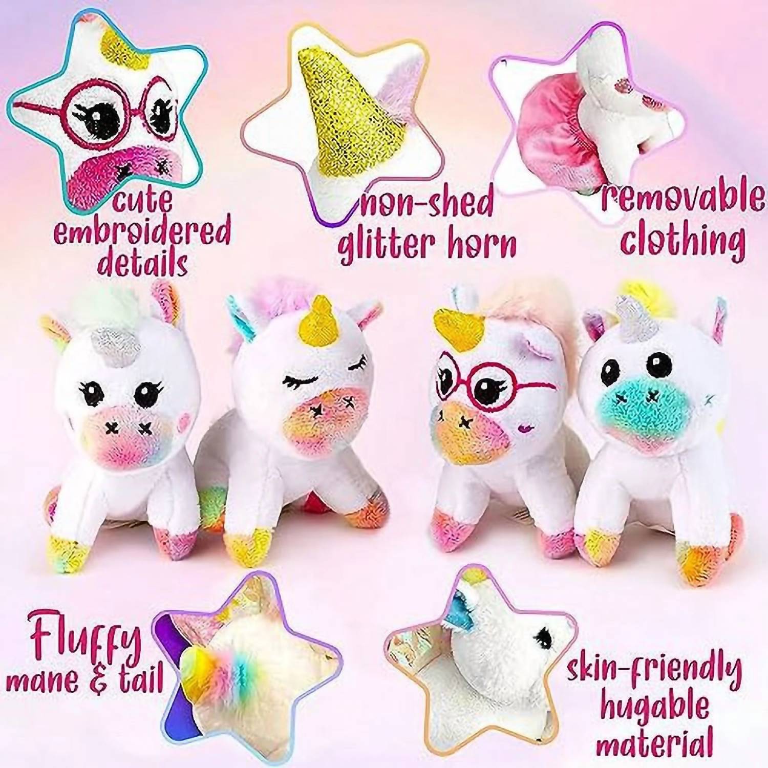 Tumtotz - Kid's 5-in-1 Surprise Unicorn Plush Set