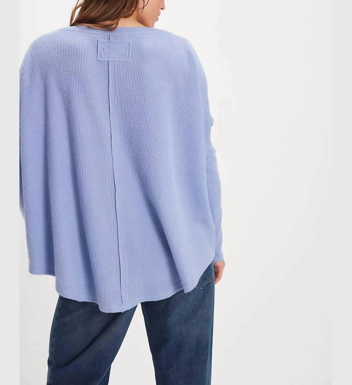 Free People - Women's Latte Blues Thermal Shirt