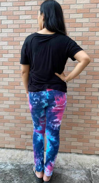Shirley Stone - Tie Dye Distressed Skinny Jeans