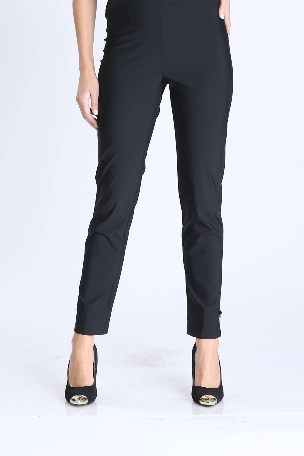 Ic Collection - Pearl Hem Detail Ankle Pants
