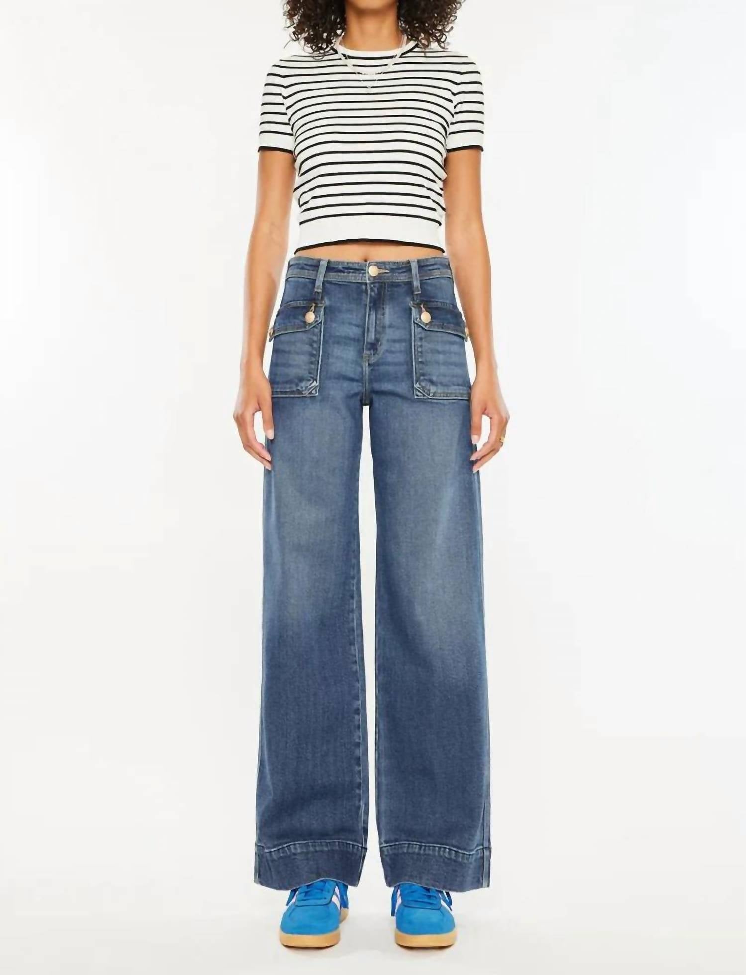 Kancan - Luka High Rise Wide Leg Jean