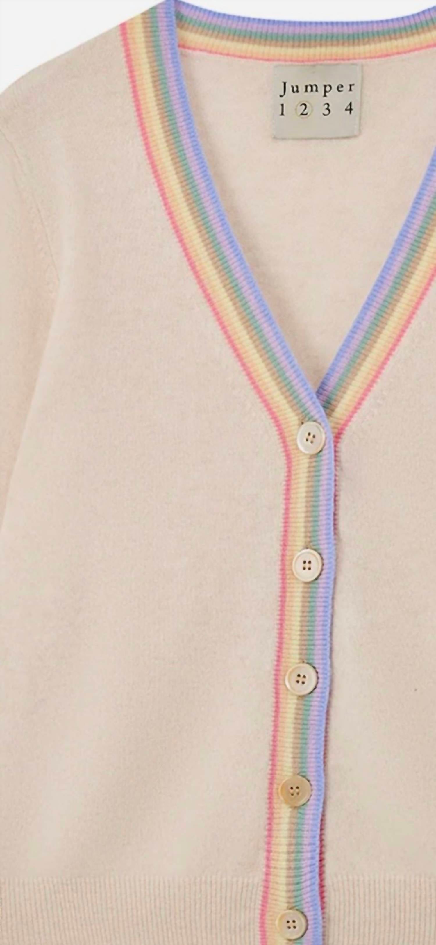 Jumper1234 - Cashmere Rainbow Cardigan