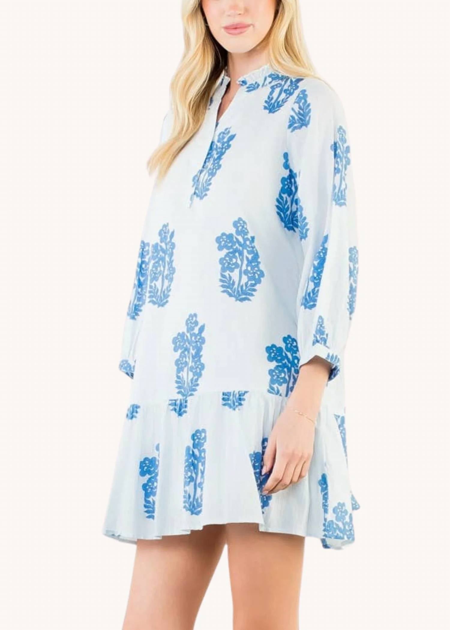 Thml - Blockprint Cotton Tiered Dress