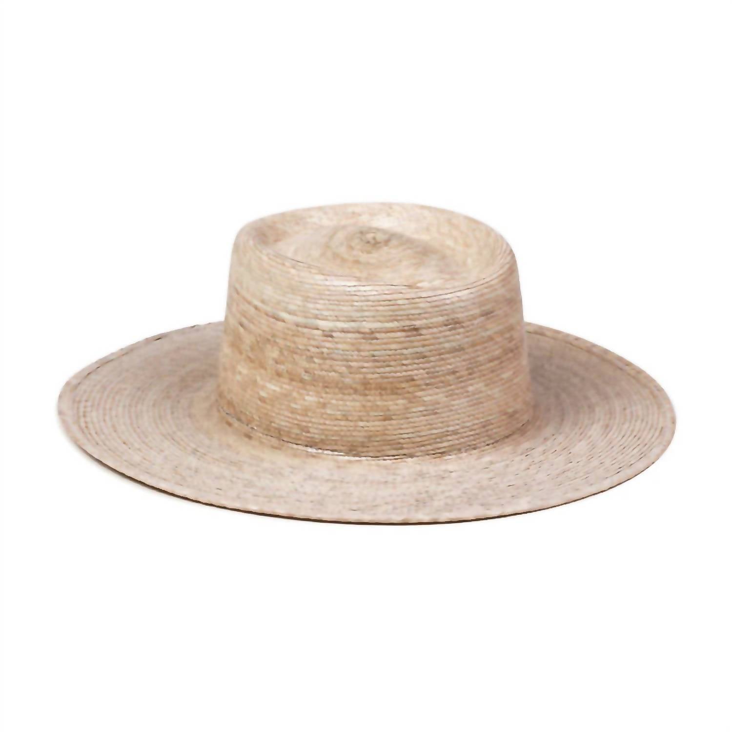 Lack of Color Women's Palma Boater Hat in natural - women's hat - detail view