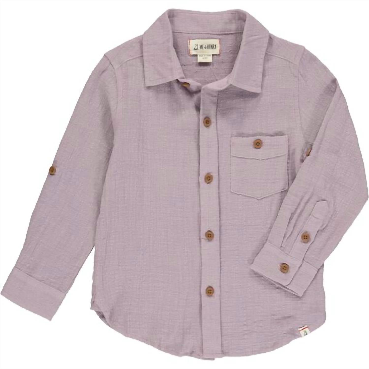 Me & Henry - Boy's Merchant Cotton Long Sleeve Shirt