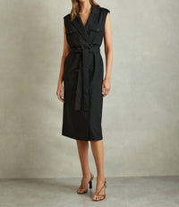 Reiss - Kimora Wool Blend Double Breasted Midi Dress
