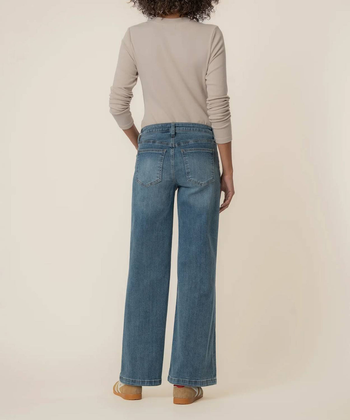 Kut From The Kloth - Maya High Rise Wide Leg Patch Pockets Jeans
