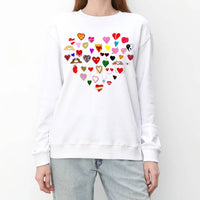 Unfortunate Portrait - Unisex Heart's Crewneck Sweatshirt
