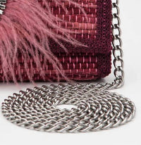 Elektra'S Workshop - Women's Ostrich Feather Shoulder Bag