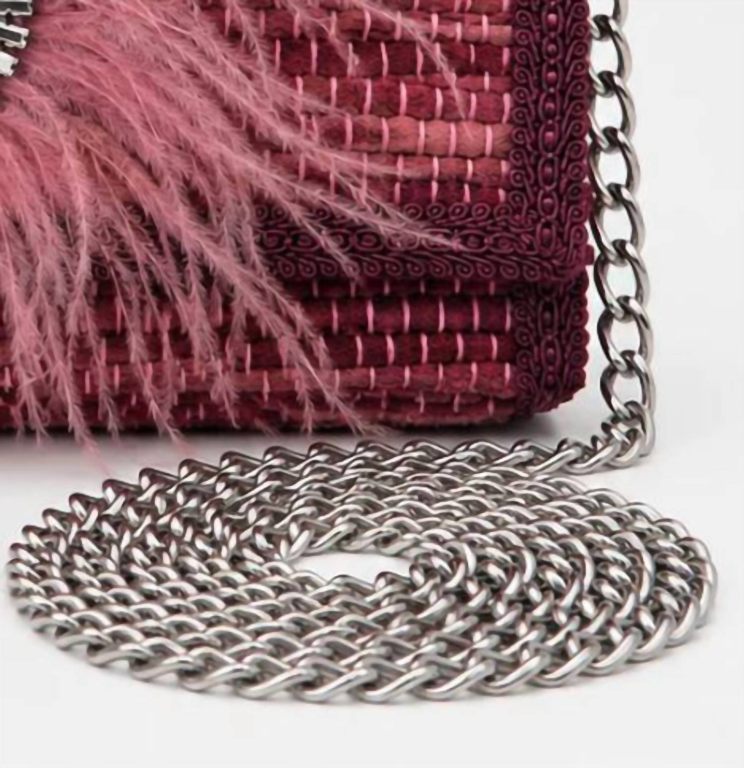 Elektra'S Workshop - Women's Ostrich Feather Shoulder Bag