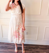 Current Air - Blossom Breeze Pleated Midi Dress