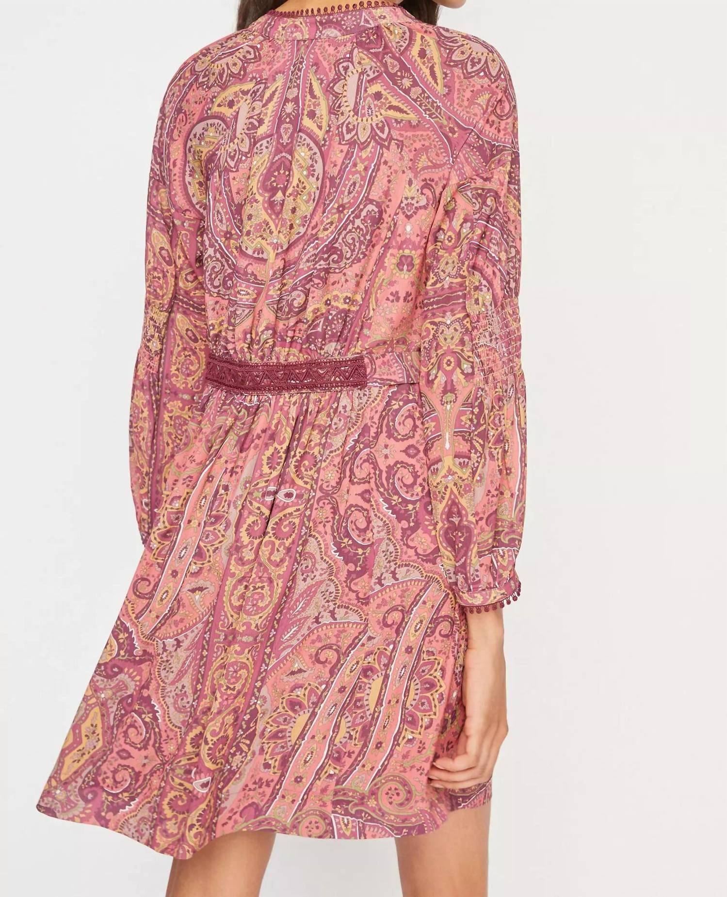 Tiny - Odetta Vintage Inspired Print Mini Dress