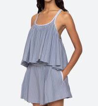 Sea - Helmi Striped Shirting Tank