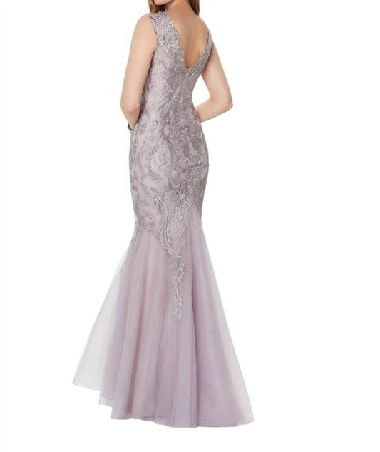 Montage By Mon Cheri - Lace And Tulle Gown