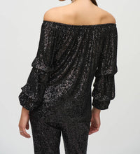 Joseph Ribkoff - Sequin Puff Top