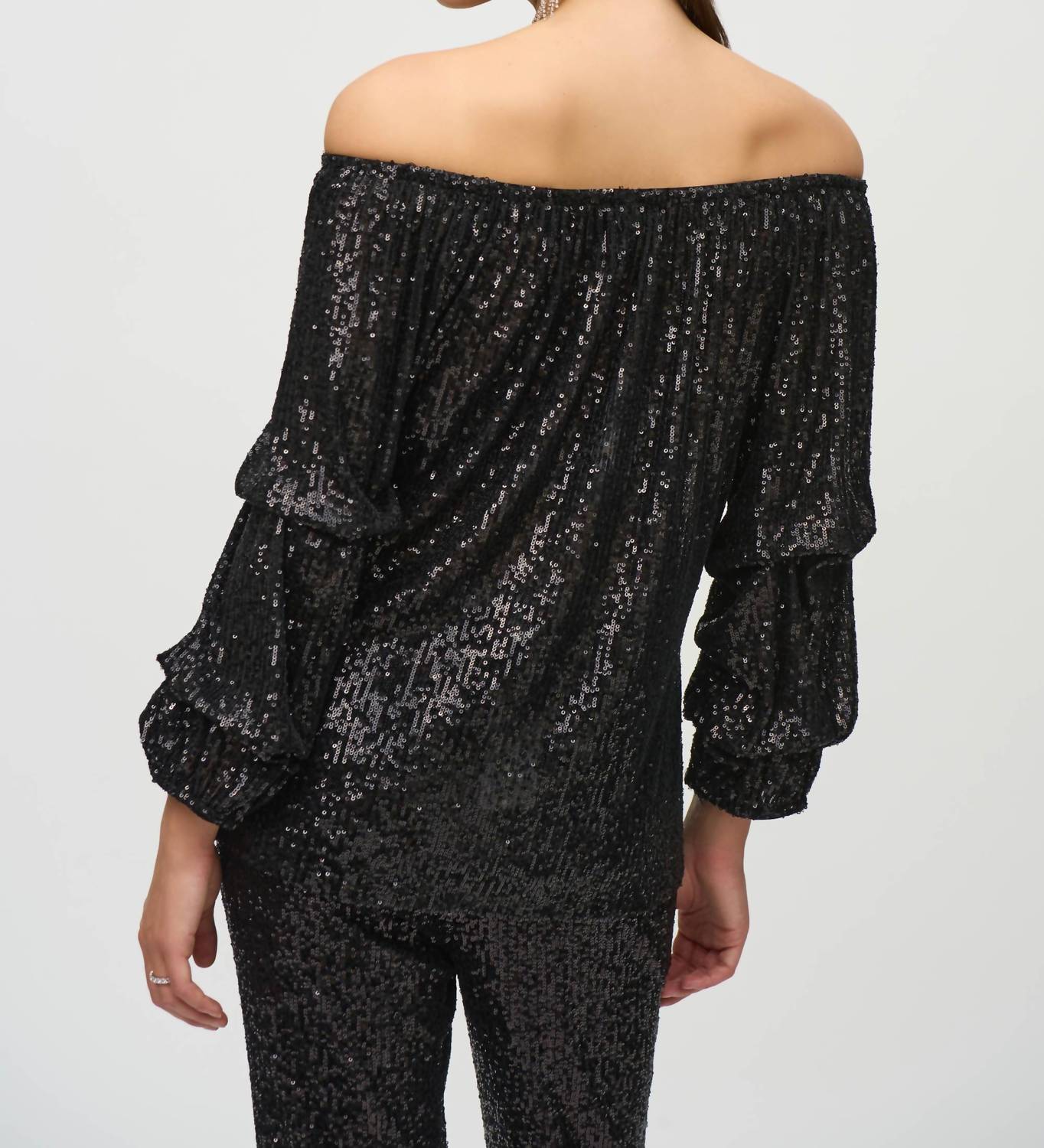 Joseph Ribkoff - Sequin Puff Top