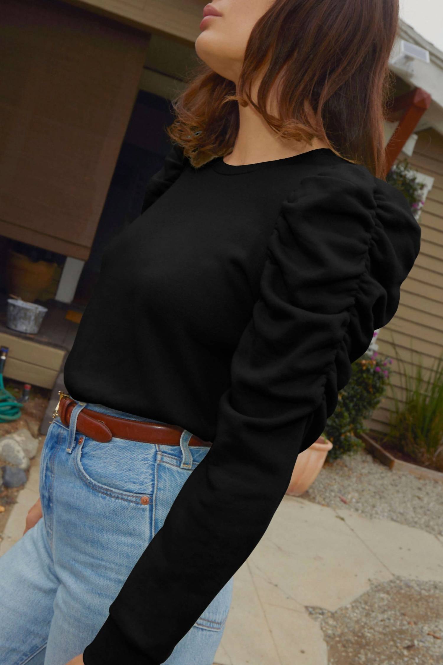 Nation Ltd - Perla Gathered Sweatshirt