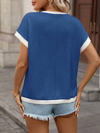 Lovesoft - Contrast Trim Knit Top