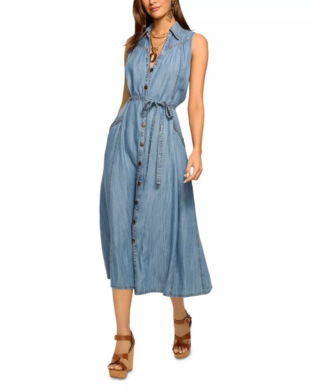 Ramy Brook - Clover Sleeveless Shirt Dress