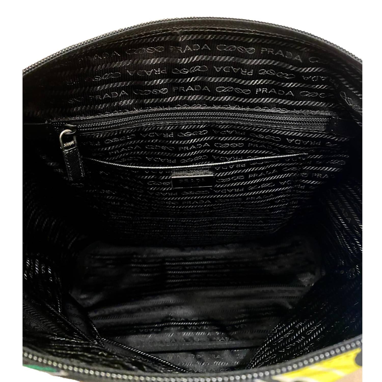 Prada - Women's Cassette Print Nylon Convertible Shopping Tote Handbag