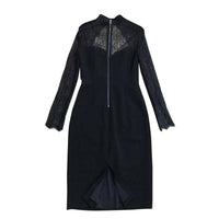alice + olivia Helga Lace Cutout Dress in black - women's dress - view 5