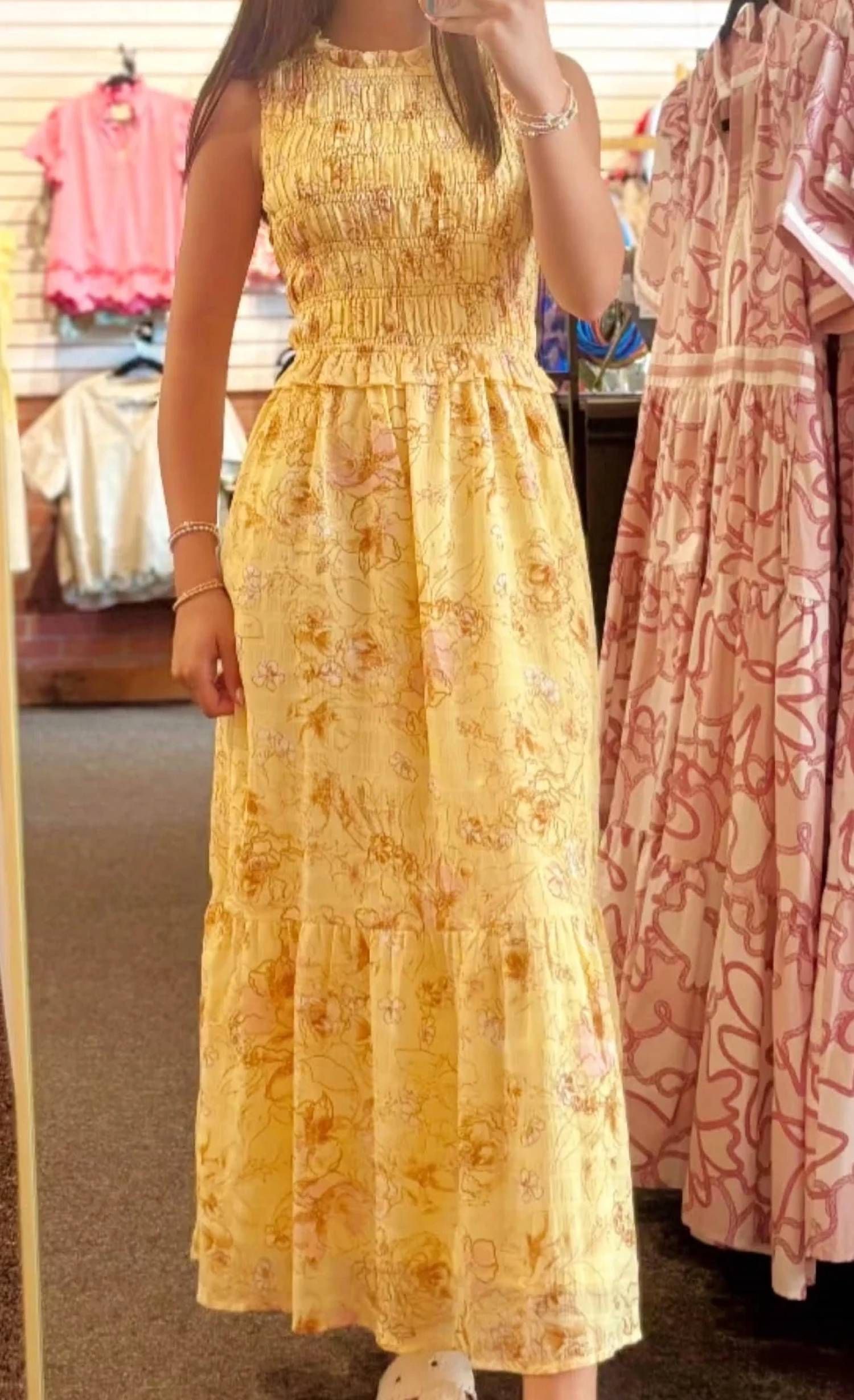 &Merci - Morgan Sleeveless Floral Midi Dress