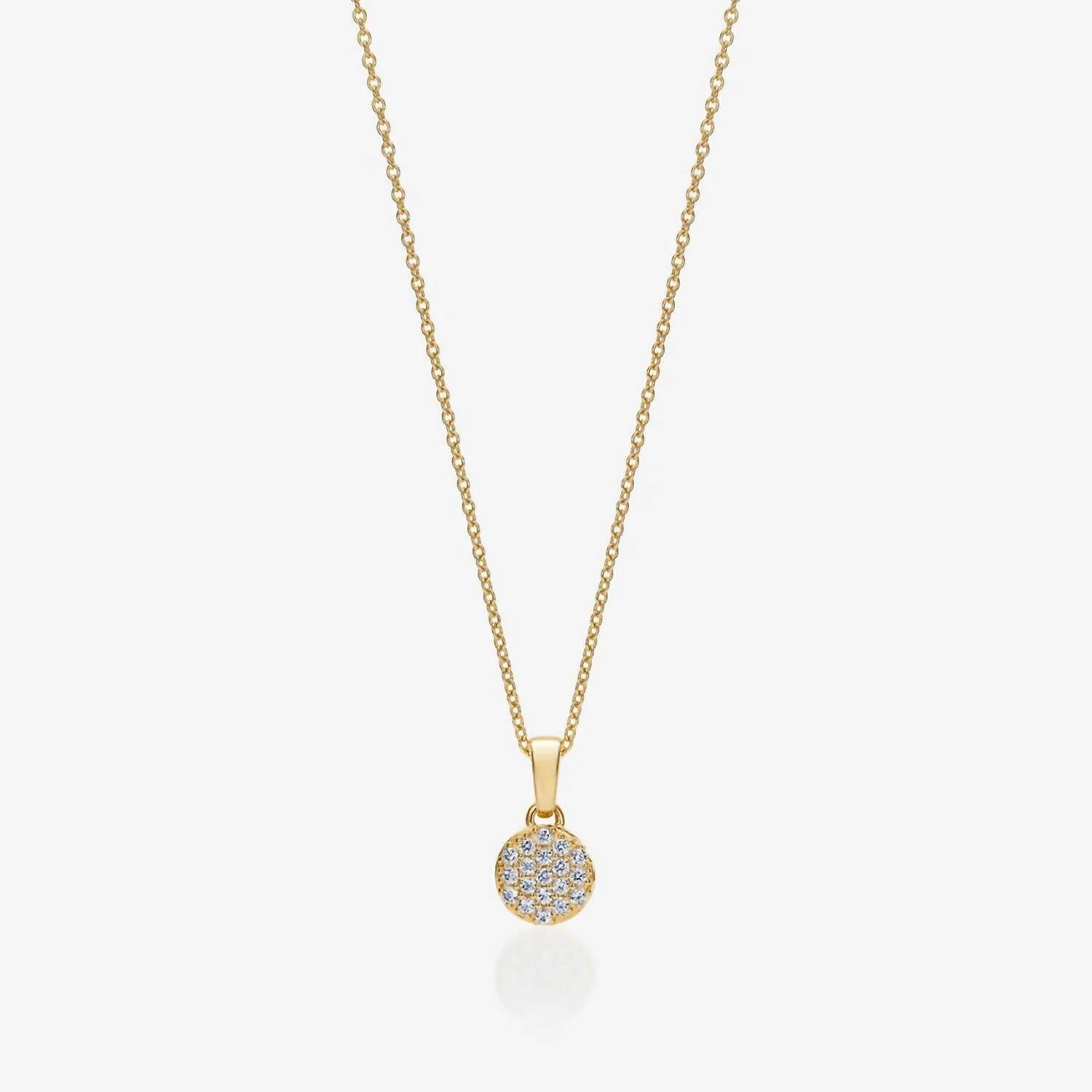 Story Jewellery - Women's Pave Button Necklace
