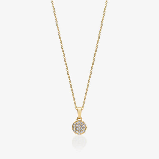 Story Jewellery - Women's Pave Button Necklace