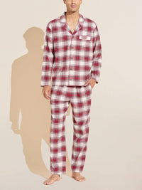 Eberjey - Flannel Long Pajama Set