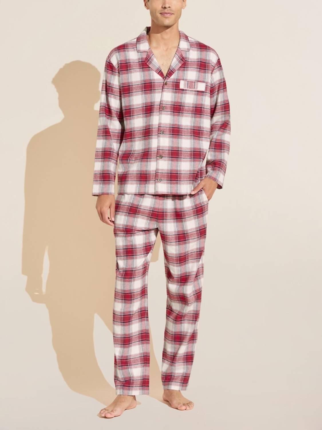 Eberjey - Flannel Long Pajama Set
