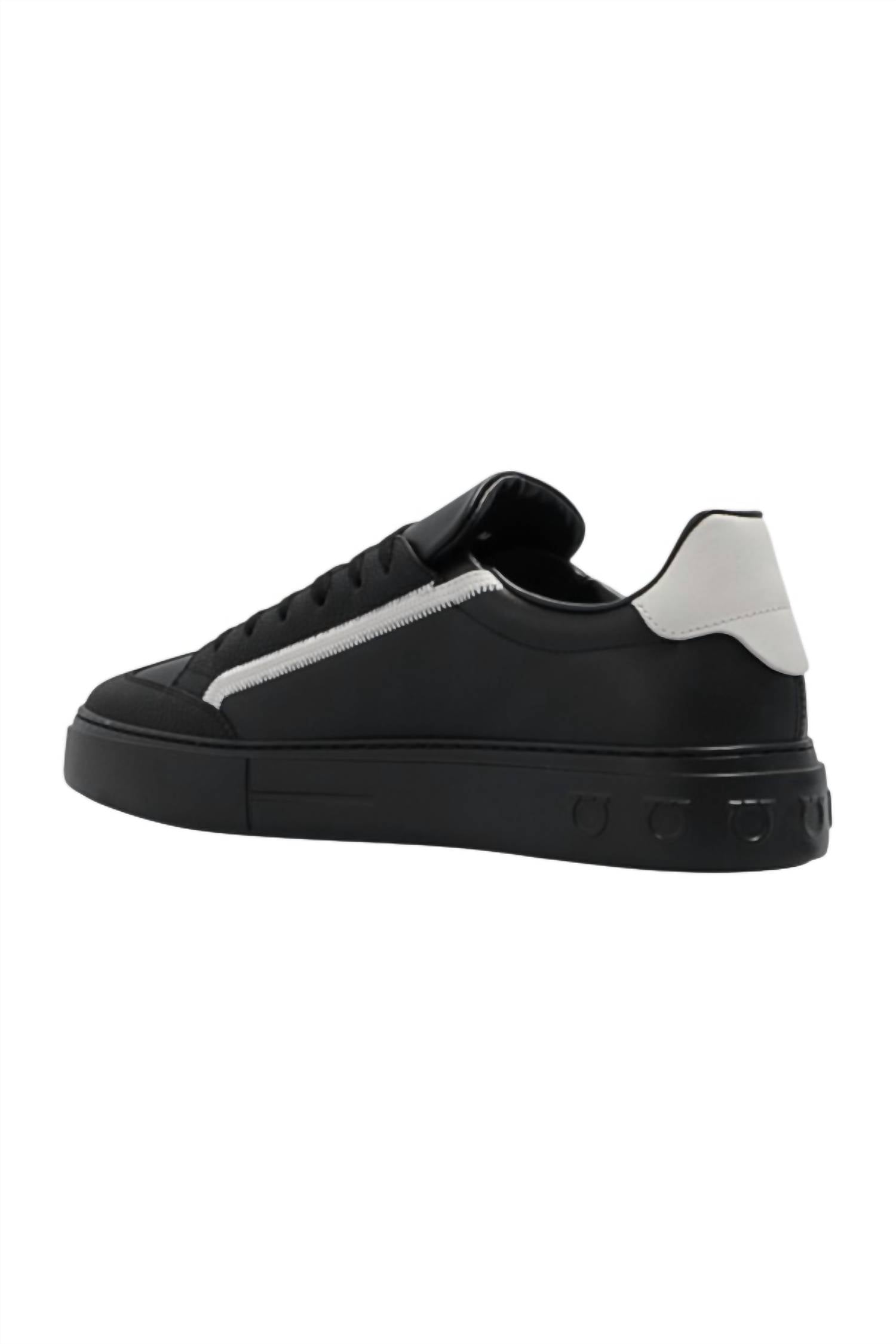 Salvatore Ferragamo - Men's Borg Leather Sneakers