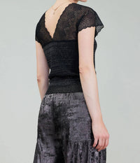 Current Air - Shimmer Lace Top