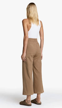 Smythe UTILITY CULOTTE PANTS in burlap - women's pants - detail view