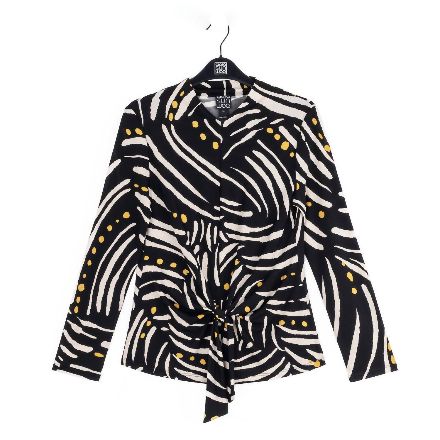 Clara Sunwoo - Center Front Tie Top