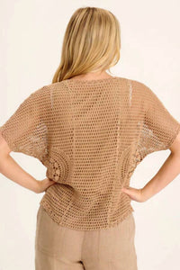 Xcvi - Centre Crochet Layered Top