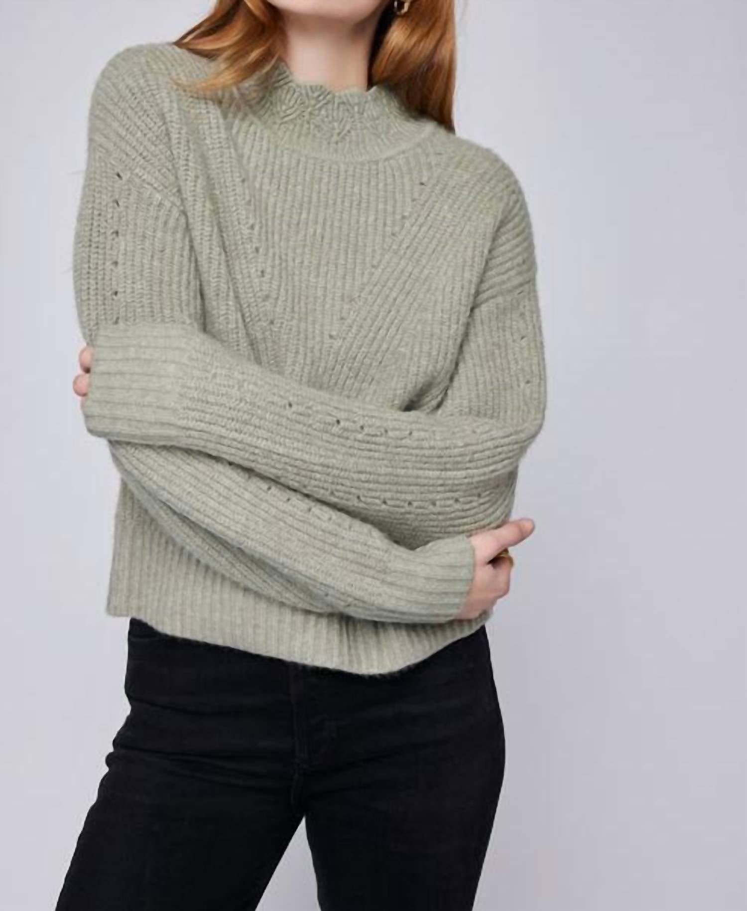 Gentle Fawn - Pointelle Knit Sweater