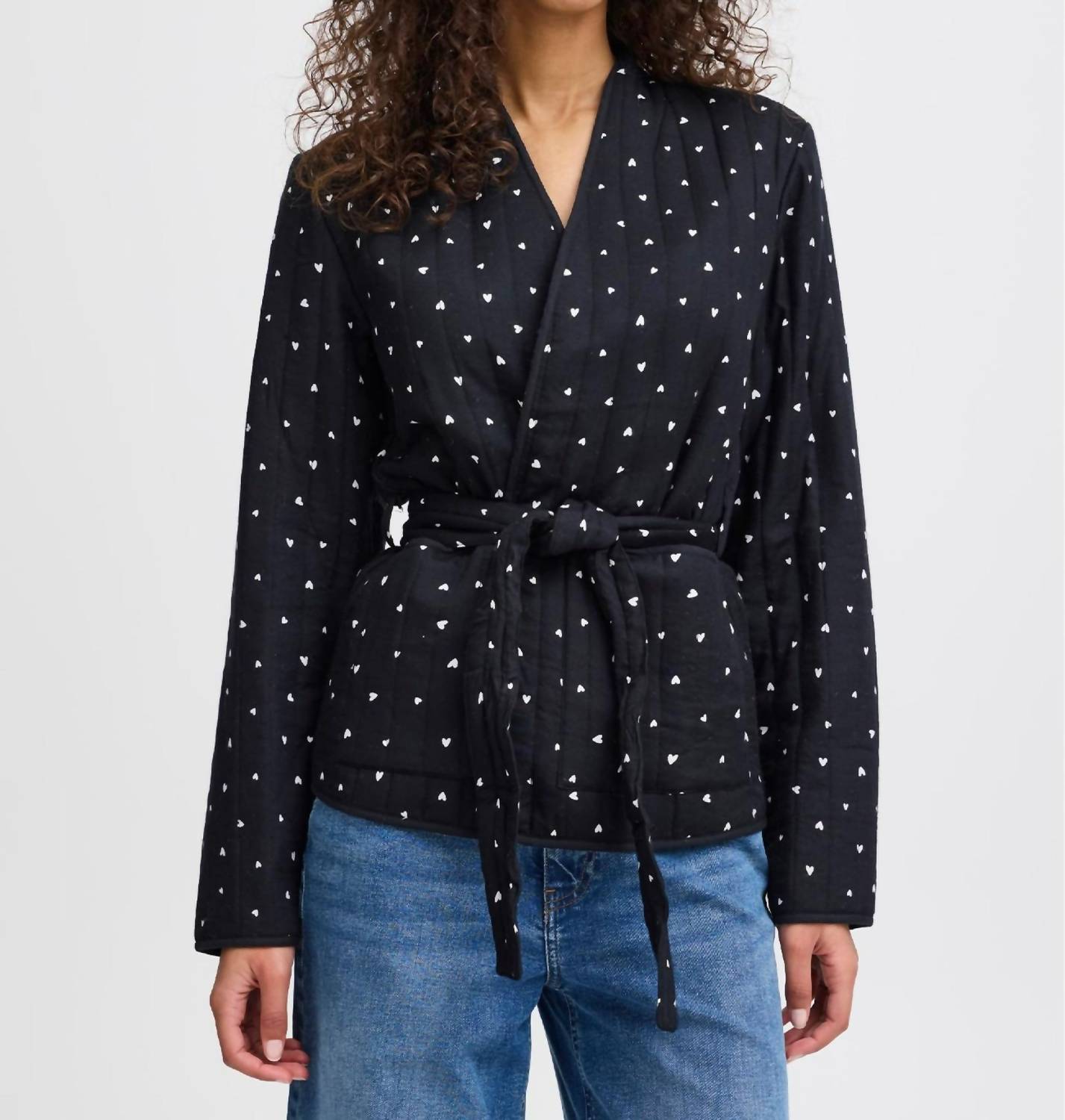 Ichi - Lenarda Quilted Belted Jacket
