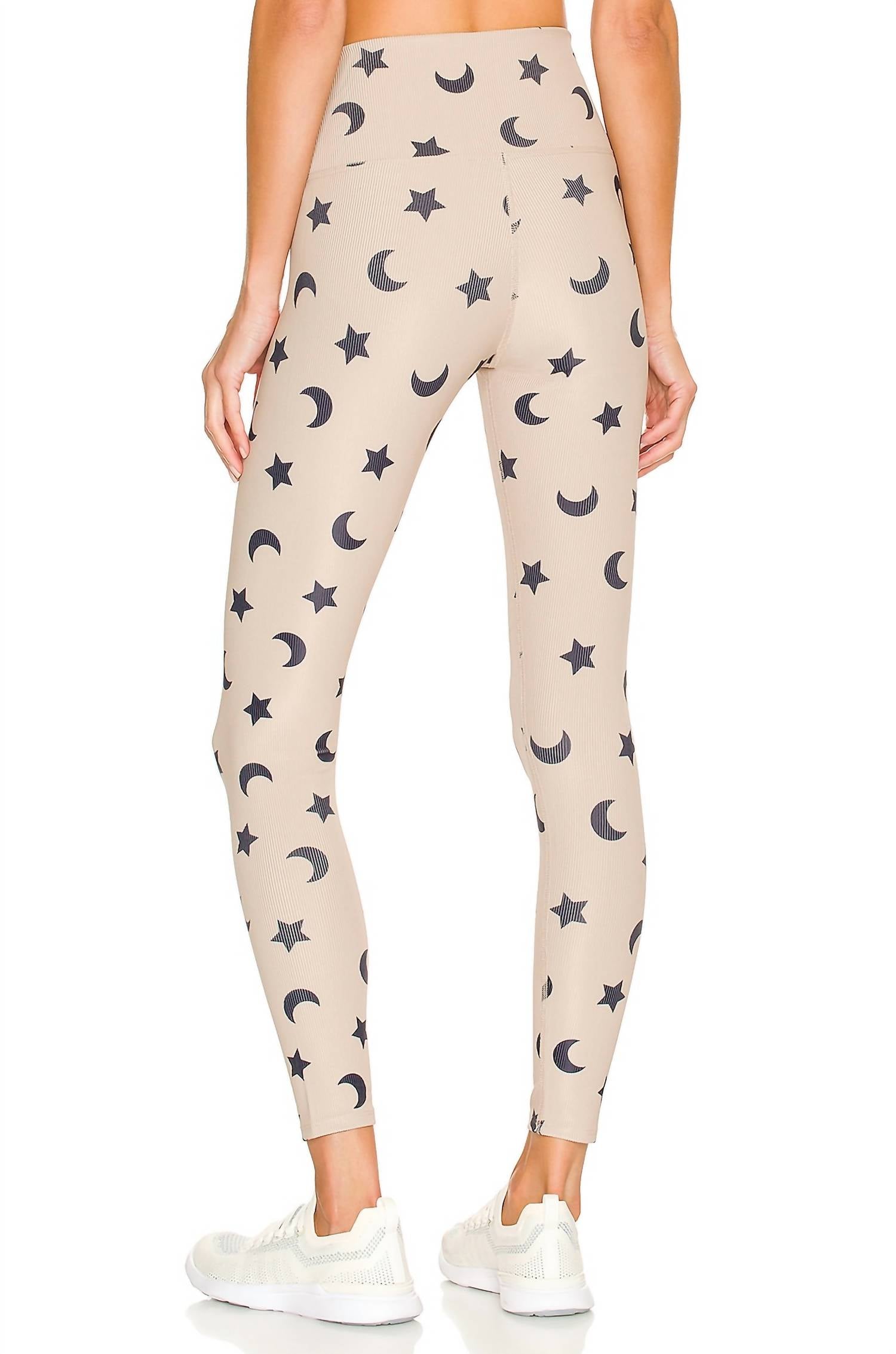 Beach Riot Ayla Legging in taupe moon star - women's pants - detail view