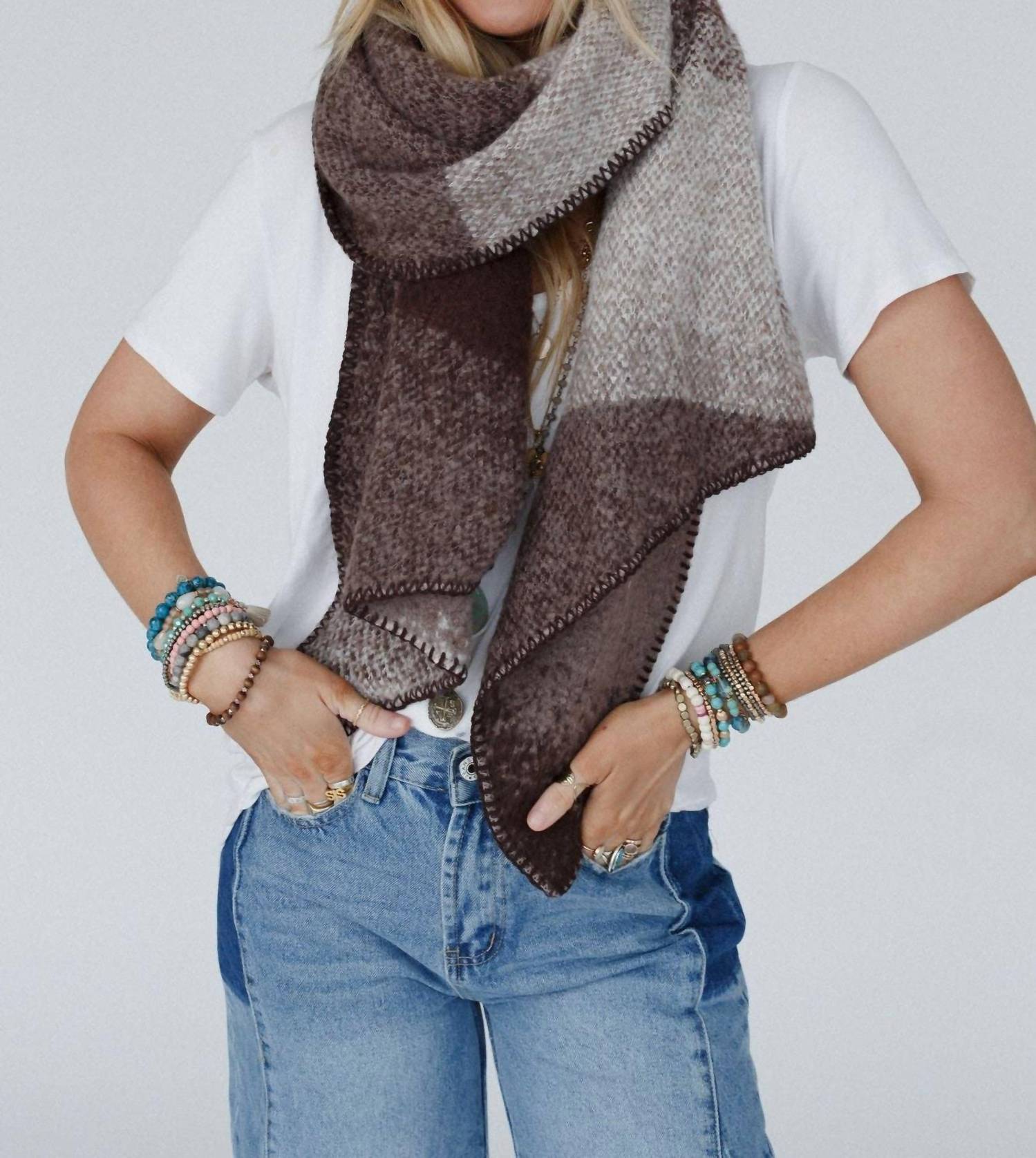 three bird nest Women's Autumn Days Scarf in multi - women's scarf
