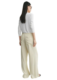 Toteme - Woven Drawstring Stripe Trousers