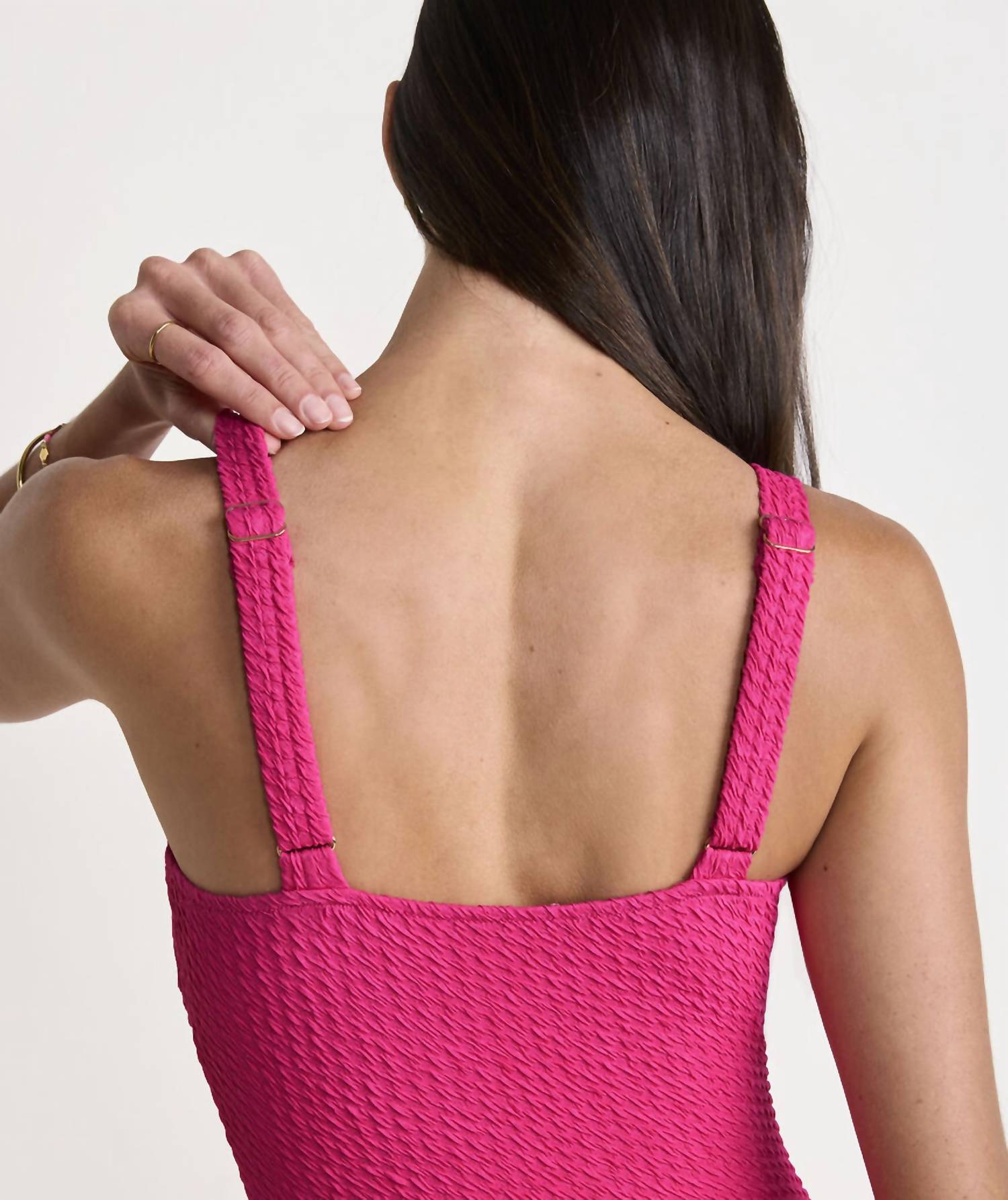 Vineyard Vines - Textured Southampton Square Neck One-piece