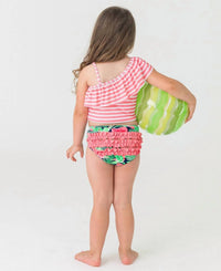 Rufflebutts - One Shoulder Ruffle Tankini
