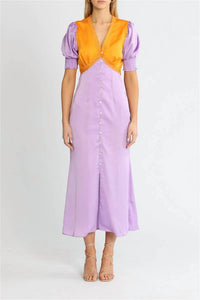 Never Fully Dressed - Lindos Color Block Midi Dress