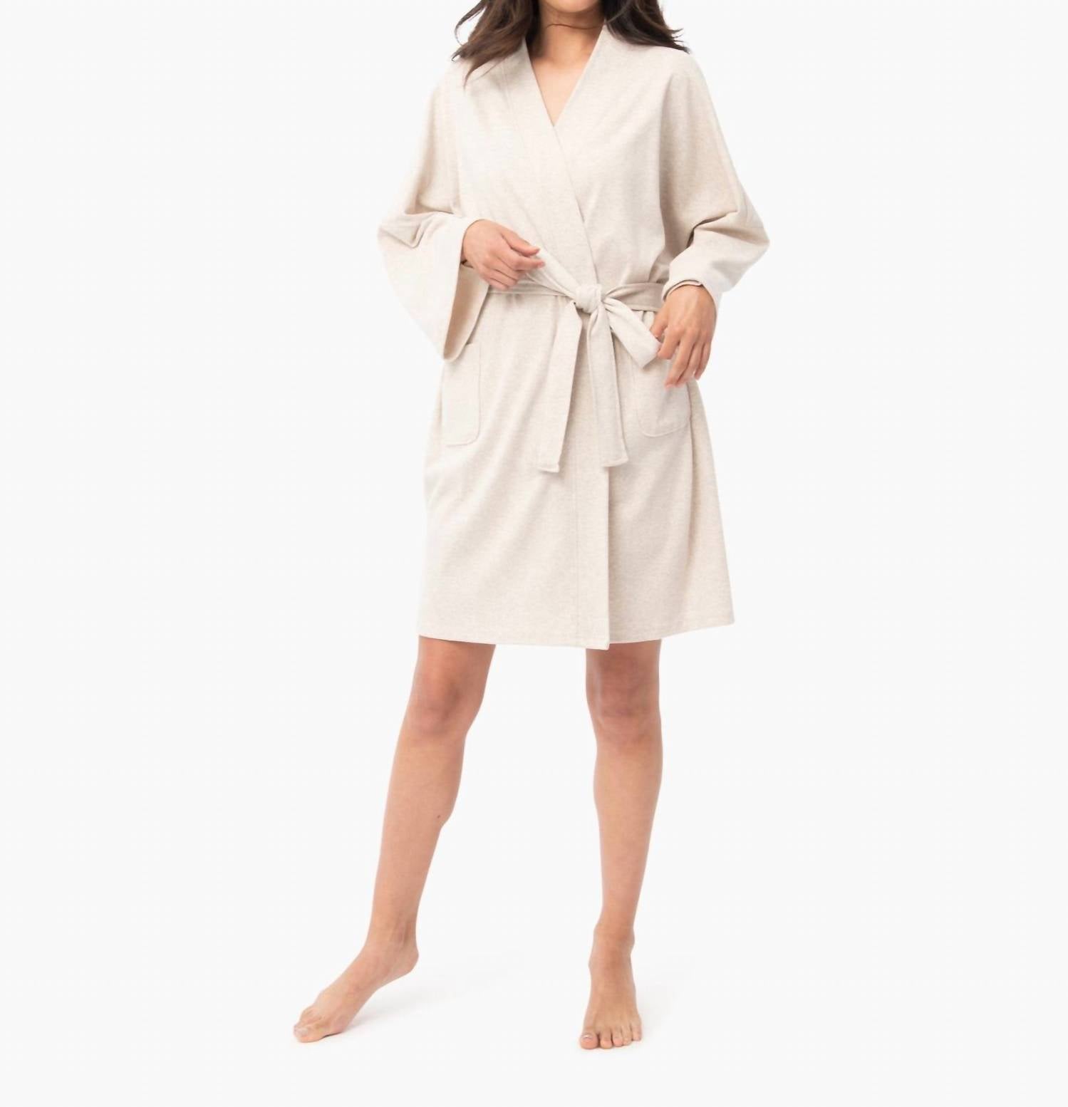 Under The Canopy - Organic Cotton Short Lounge Robe