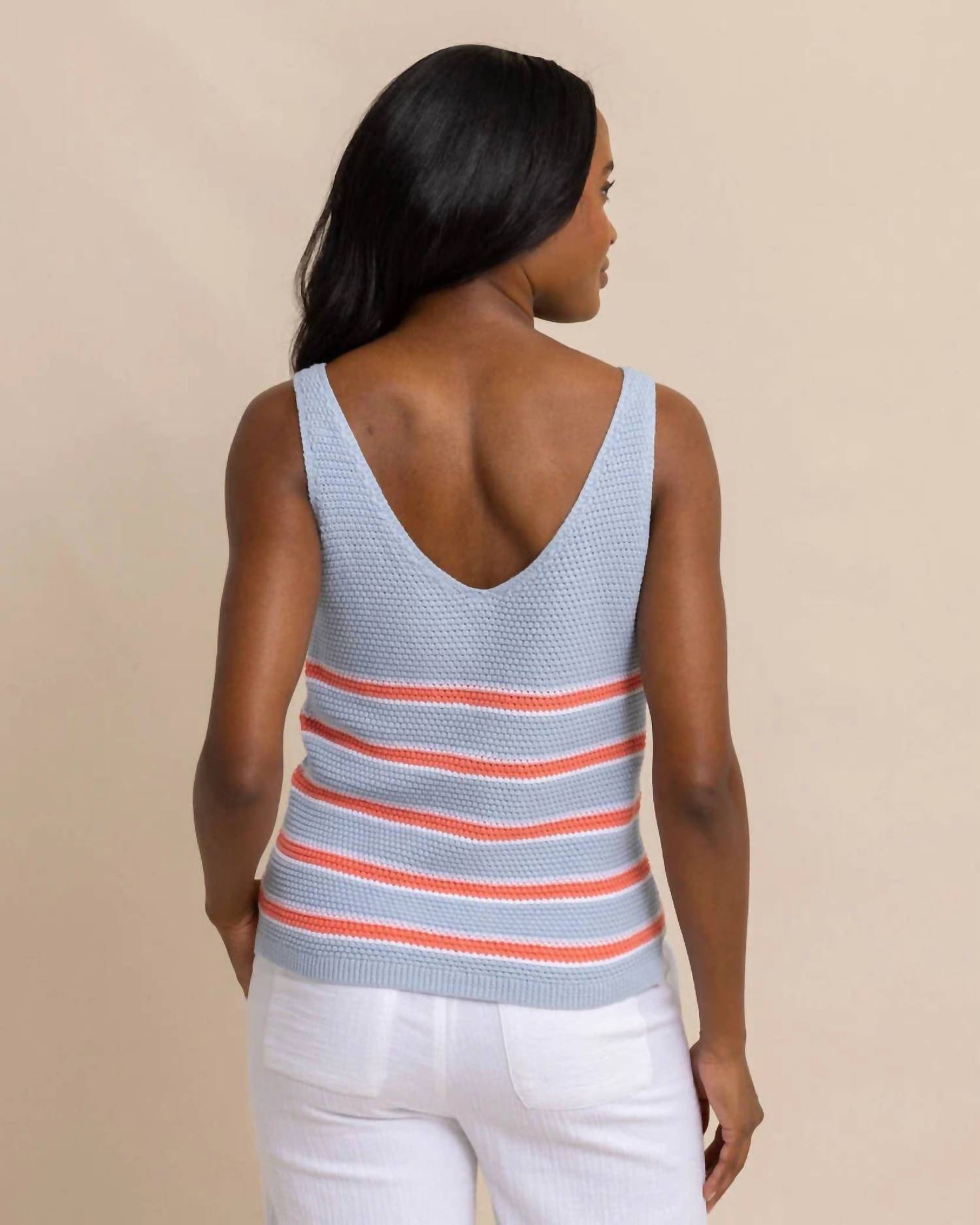 Southern Tide - Alli Striped Sweater Tank