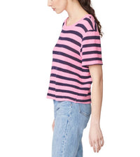 Stateside - SWEATER KNIT STRIPE PIQUE BABY TEE